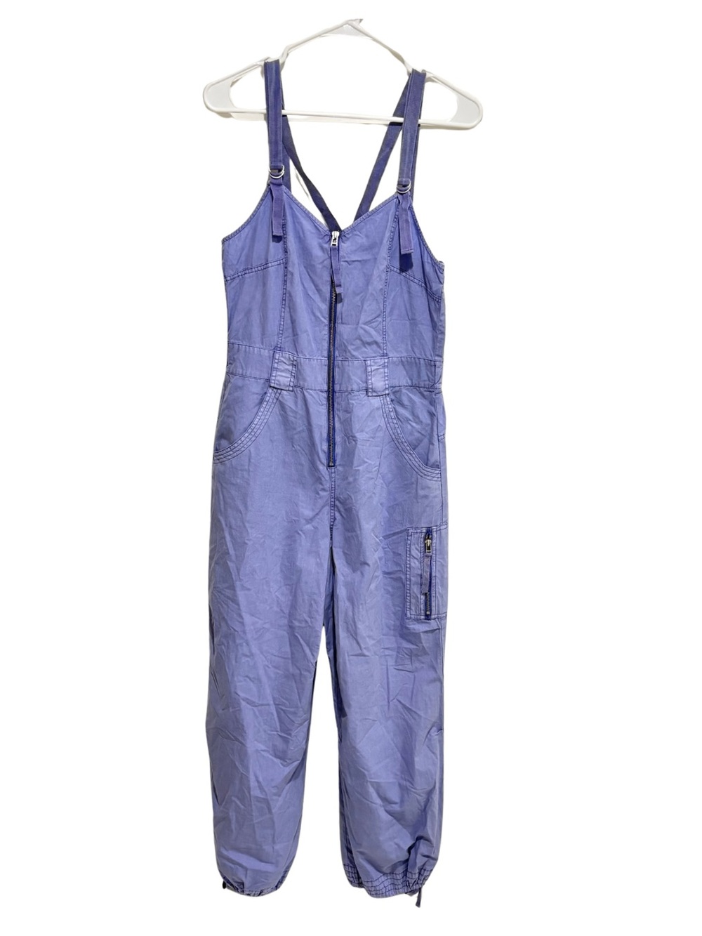 Anthropologie Pilcro Parachute Jumpsuit Sz L  Lavender Overalls - Picture 2 of 14